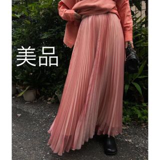 アメリヴィンテージ(Ameri VINTAGE)のアメリ  UND 2WAY SHEER CHAMBRAY SKIRT(ロングスカート)