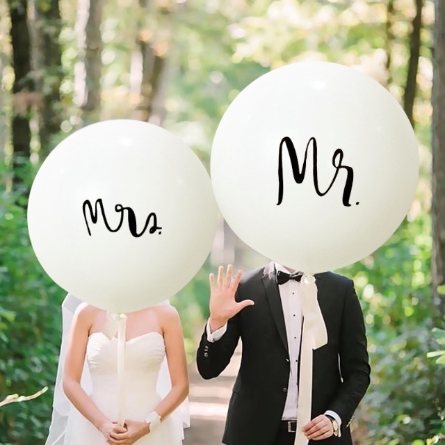 Mr、Mrs、Love風船 バルーン 前撮り 結婚式 紐付き