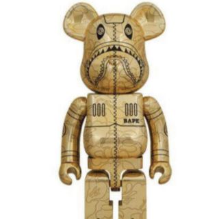 メディコムトイ(MEDICOM TOY)のBE@RBRICK SORAYAMA BAPE SHARK 1000% GOLD(その他)