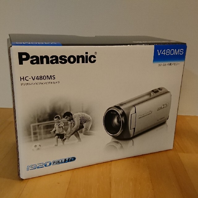 Panasonic デジタルハイビジョン ビデオカメラ HC-V480MS-K