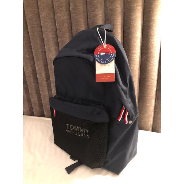 TOMMY HILFIGER(トミーヒルフィガー)の新品　TOMMY JEANS トミージーンズ　バックパック　メッシュ　ネイビー メンズのバッグ(バッグパック/リュック)の商品写真