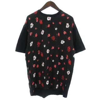 マックキュー(McQ)のマックキュー McQ Tシャツ カットソー 半袖 花柄 黒系 XXL ■SMV(Tシャツ/カットソー(半袖/袖なし))