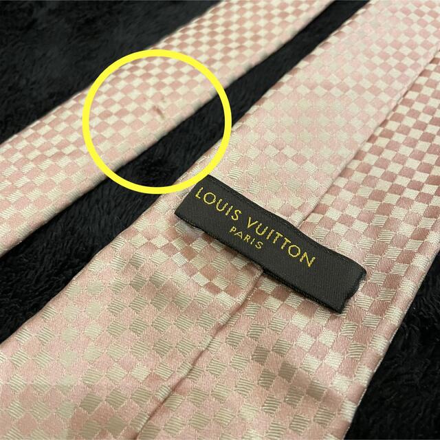 LOUIS VUITTON(ルイヴィトン)のLOUIS VUITTON ルイヴィトン LV ネクタイ チェック柄 メンズのファッション小物(ネクタイ)の商品写真