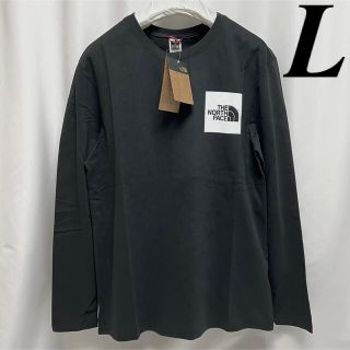 ザノースフェイス(THE NORTH FACE)の日本未発 ノースフェイス スクエアロゴ ロンＴ 長袖 Tシャツ ボックス ロゴ(Tシャツ/カットソー(七分/長袖))