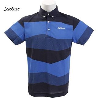 タイトリスト(Titleist)の新品☆タイトリスト メンズ 半袖 ポロシャツ☆ブルー＆ネイビー☆Mサイズ(ウエア)