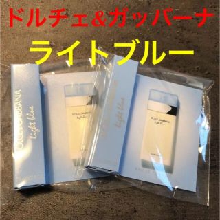 ドルチェアンドガッバーナ(DOLCE&GABBANA)のドルチェ&ガッバーナ　ライトブルー　オードトワレ　0.8ml×2  サンプル(制汗/デオドラント剤)