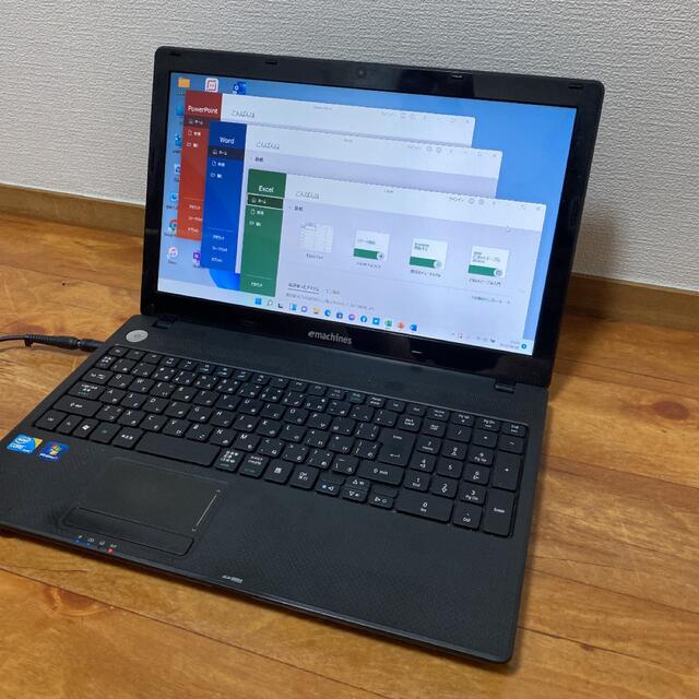 けてのご】 emachinesノートパソコン core i3 Windows11オフィス付きの