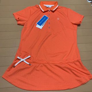 新品L  MUNSINGWEAR マンシングウェア チュニック丈  ポロシャツ