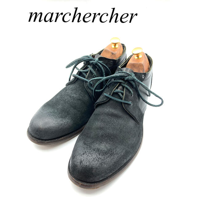 【日本製】MARCHERCHER マーシェルシェ　プレーントゥシューズ