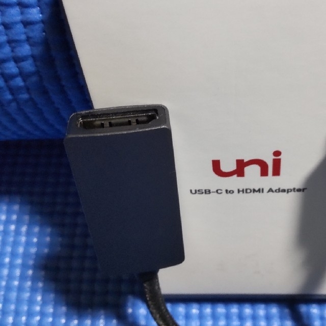 uni USB TypeC to HDMI 変換アダプター スマホ/家電/カメラのテレビ/映像機器(映像用ケーブル)の商品写真