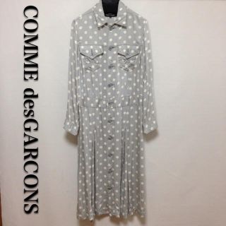 コムデギャルソン(COMME des GARCONS)のコムデギャルソン☆ドットシャツワンピース(ロングワンピース/マキシワンピース)