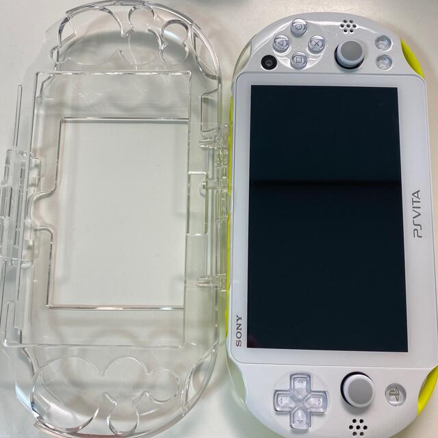 PS VITA 2000 本体　クリアケース付き　グリーン 2