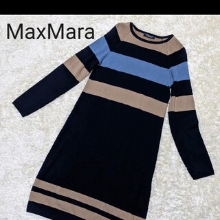 マックスマーラ ワンピース（ブルー・ネイビー⁄青色系）の通販 96点 | Max Maraのレディースを買うならラクマ