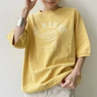 アパルトモンドゥーズィエムクラス(L'Appartement DEUXIEME CLASSE)のREMI RELIEF レミレリーフ Print Sleeve Sweat(カットソー(長袖/七分))