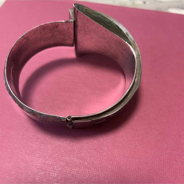 ゴッホ 星月夜 A830 used vintage シェル シルバー925 バングル アクセ