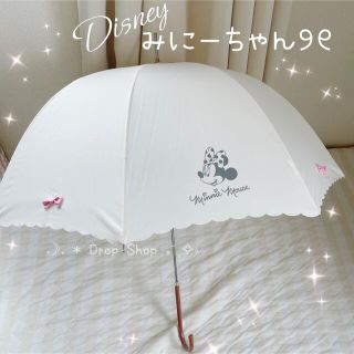 ディズニー(Disney)の𓊆 新品 Disney ミニーちゃん ディズニーストア限定　傘 𓊇 (傘)