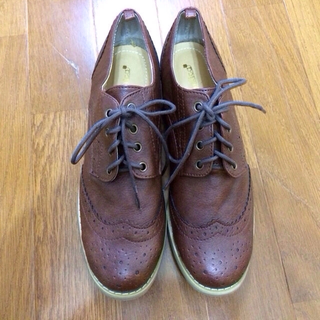 値下げ 送料込み♡オックスフォード茶色 レディースの靴/シューズ(ローファー/革靴)の商品写真