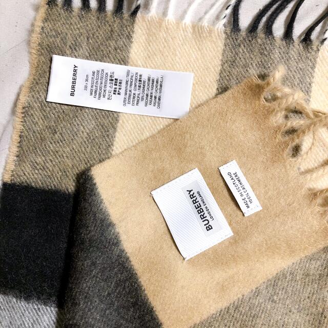 バーバリー カシミアマフラー チェック レディース ファッション小物