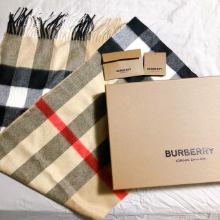 バーバリー(BURBERRY)のバーバリー　カシミアマフラー　チェック(マフラー/ショール)