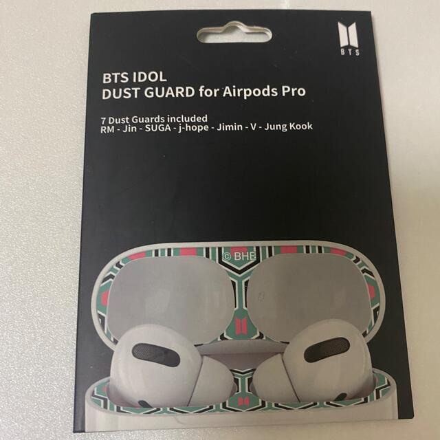 防弾少年団(BTS)(ボウダンショウネンダン)のBTS IDOL DUST GUARD for Airpods Pro スマホ/家電/カメラのオーディオ機器(ヘッドフォン/イヤフォン)の商品写真