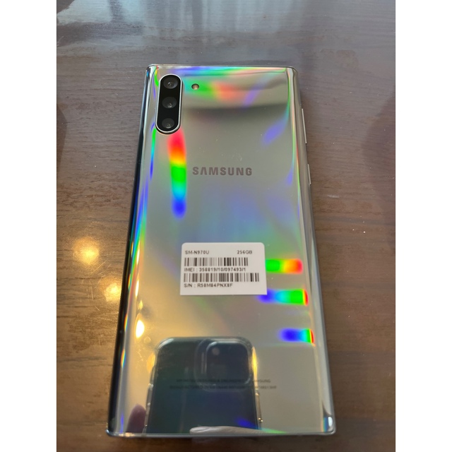 新品未使用 Samsung Galaxy Note 10 SM-N970U