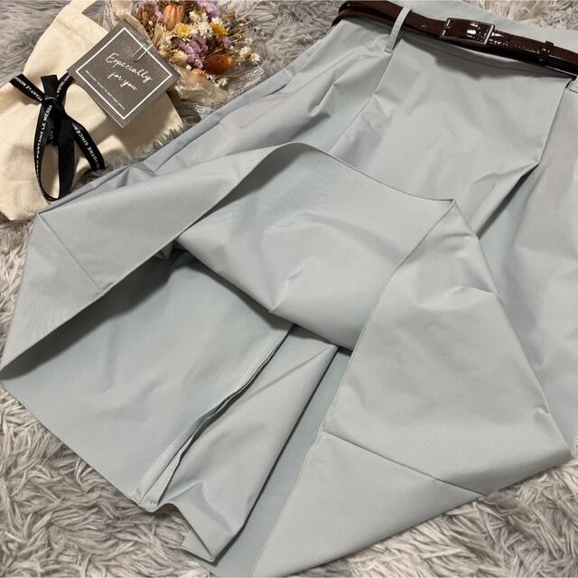 フォクシーニューヨーク FOXEY ひざ丈スカート スカイブルー フォクシーニューヨーク FOXEY ひざ丈スカート スカイブルー
