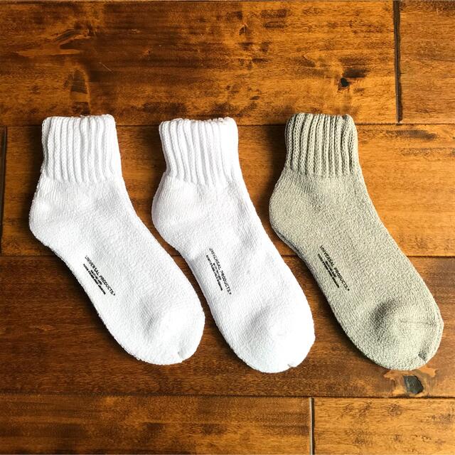 【新品未使用品】UNIVERSAL PRODUCTS SOCKS【3足】靴下