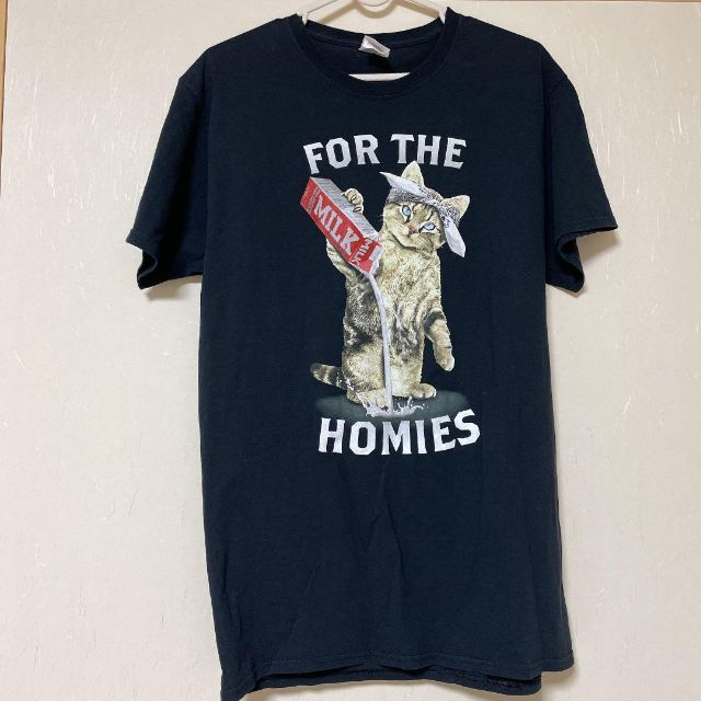 海外古着　FOR THE HOMIES Tシャツ　アニマル　ギャング　ネコ　猫 | フリマアプリ ラクマ