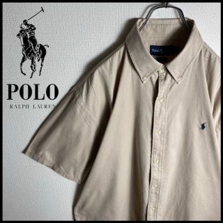 ラルフローレン(Ralph Lauren)の【人気カラー】ラルフローレン　ワンポイントロゴ刺繍　半袖BDシャツ　XL(シャツ)