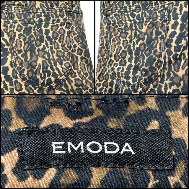 EMODA(エモダ)のEMODA エモダ タイトスキニー ヒョウ柄 強ストレッチ サイズ2  72cm レディースのパンツ(デニム/ジーンズ)の商品写真