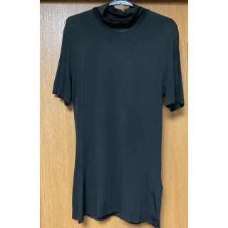 ヨウジヤマモト(Yohji Yamamoto)のYOHJI Yamamoto ＋NOIR ハイネック Tシャツ　ブラック(Tシャツ(半袖/袖なし))