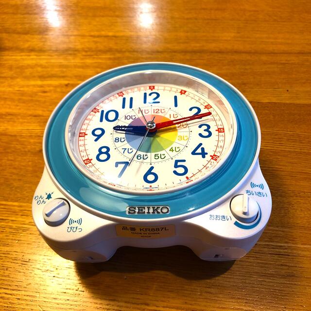 セイコー 学習時計 知育玩具 置時計※ジャンク品 セイコー 知育目覚まし時計 KR887L