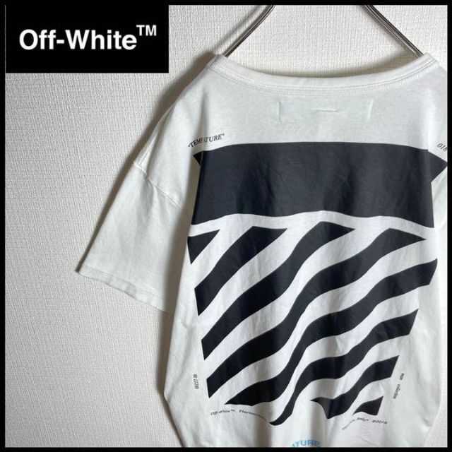 OFF-WHITE(オフホワイト)の【ビッグサイズ】オフホワイト　バックプリント定番カラーtシャツ　即完売モデル メンズのトップス(Tシャツ/カットソー(半袖/袖なし))の商品写真