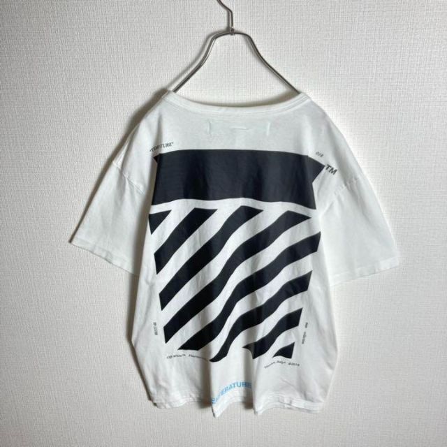 OFF-WHITE(オフホワイト)の【ビッグサイズ】オフホワイト　バックプリント定番カラーtシャツ　即完売モデル メンズのトップス(Tシャツ/カットソー(半袖/袖なし))の商品写真