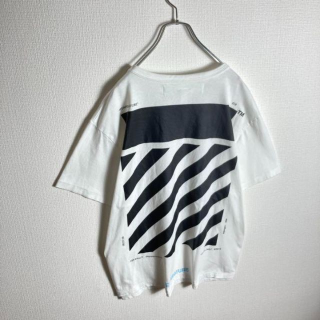 OFF-WHITE(オフホワイト)の【ビッグサイズ】オフホワイト　バックプリント定番カラーtシャツ　即完売モデル メンズのトップス(Tシャツ/カットソー(半袖/袖なし))の商品写真