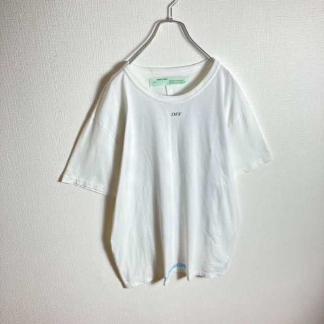 OFF-WHITE(オフホワイト)の【ビッグサイズ】オフホワイト　バックプリント定番カラーtシャツ　即完売モデル メンズのトップス(Tシャツ/カットソー(半袖/袖なし))の商品写真