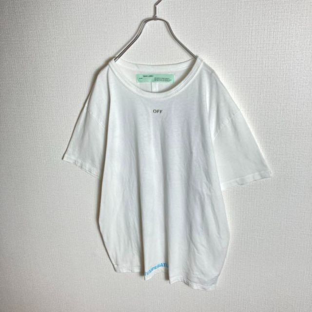 綿状態【ビッグサイズ】オフホワイト　バックプリント定番カラーtシャツ　即完売モデル