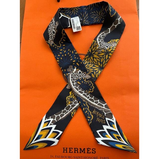 新品未使用】HERMES ツイリー タグ付き 三美神 黒 | livro