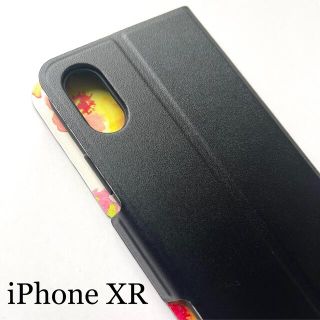 エレコム(ELECOM)のiPhoneXR用★超スリムレザーケース★内側花柄★磁石★カード入★スタンド(iPhoneケース)