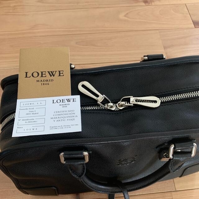 LOEWE ロエベ アマソナ28 ブラック シルバー金具 LOEWE ロエベ アマソナ28 ブラック シルバー金具
