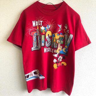 ディズニー(Disney)のディズニー　Disney　プリント Ｔシャツ　半袖　Hanes　※実寸サイズ参照(Tシャツ(半袖/袖なし))