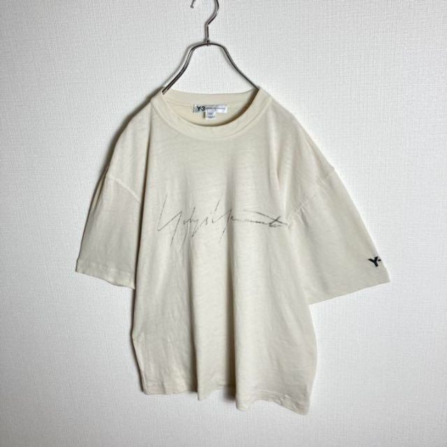 新作正規品】 Y-3 シグネチャーロゴtシャツ ワンポイント刺繍 即完売