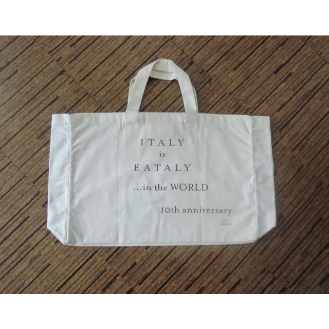 EATALY キャンバス横長ショッピングバッグ インテリア/住まい/日用品の日用品/生活雑貨/旅行(その他)の商品写真