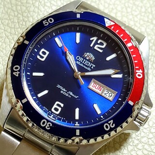 オリエント メンズ腕時計(アナログ)（ブルー・ネイビー/青色系）の通販 