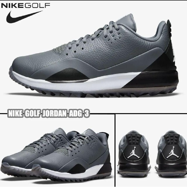 海外限定・新品箱有】ナイキNIKEエアジョーダンADG3グレー27.5cm 2-