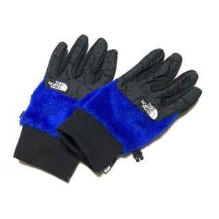 ザノースフェイス(THE NORTH FACE)のノースフェイス 手袋 メンズ - 黒×ブルー(手袋)
