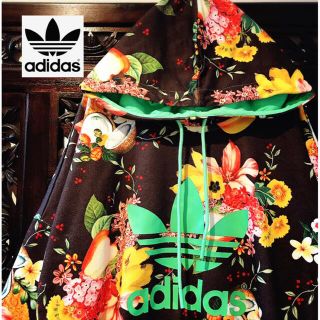 アディダス(adidas)のアディダス ジャージ 花柄 フルーツ トレーナー パーカー スウェット(パーカー)