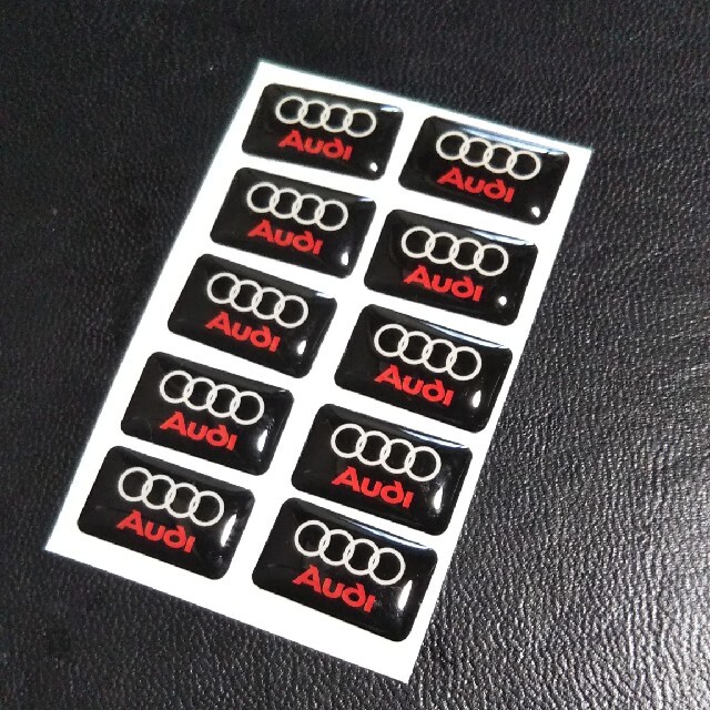 AUDI(アウディ)のAudi 立体成形ステッカー10p特別激安限定品 自動車/バイクの自動車(車内アクセサリ)の商品写真