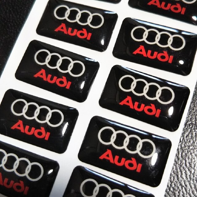 AUDI(アウディ)のAudi 立体成形ステッカー10p特別激安限定品 自動車/バイクの自動車(車内アクセサリ)の商品写真