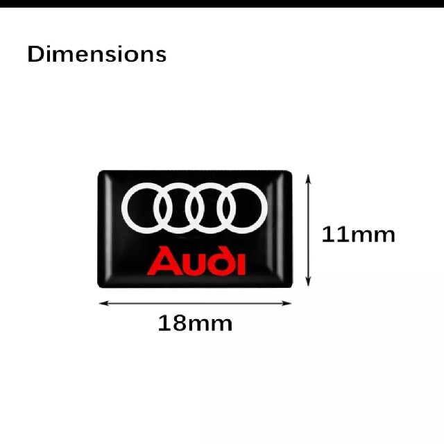 AUDI(アウディ)のAudi 立体成形ステッカー10p特別激安限定品 自動車/バイクの自動車(車内アクセサリ)の商品写真